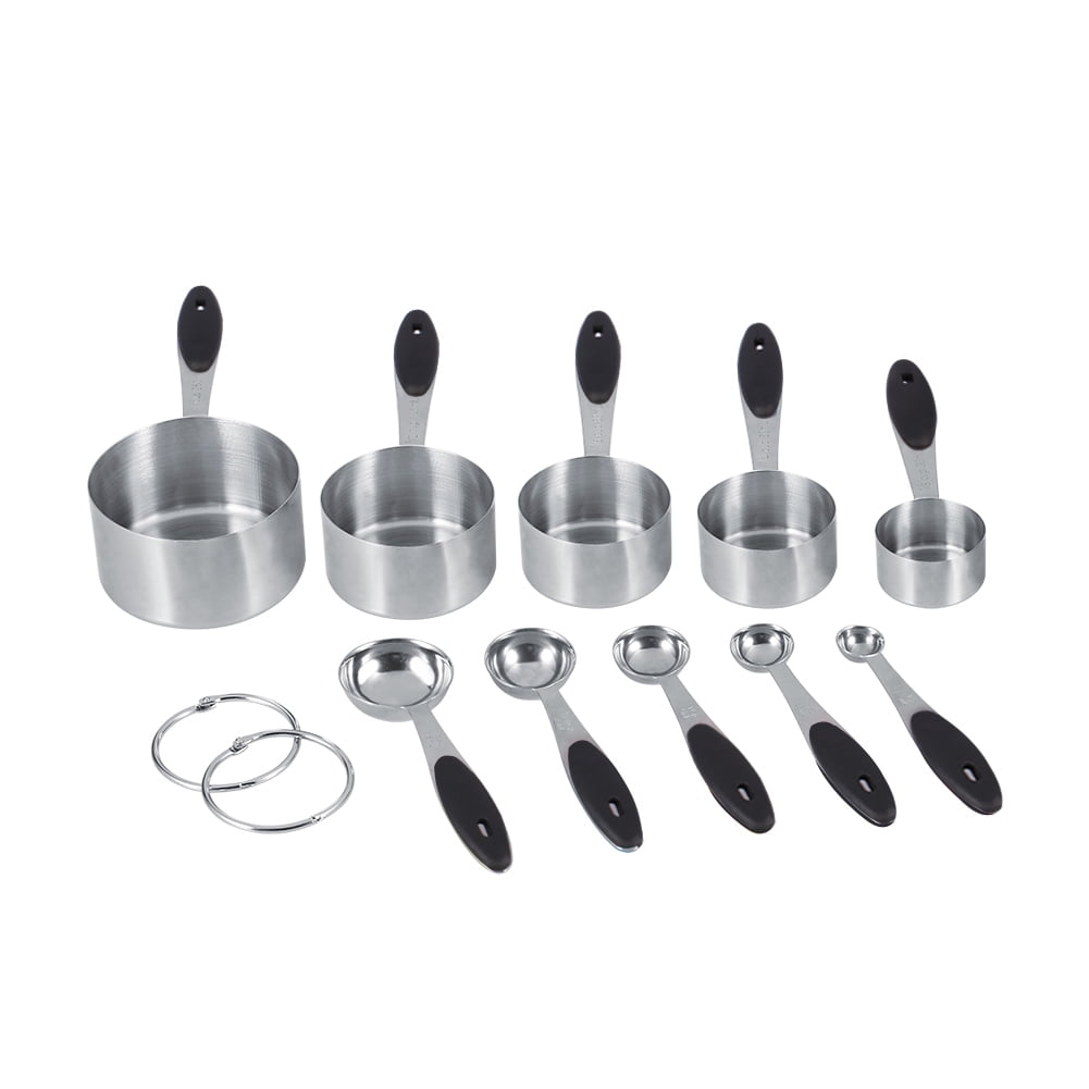 3 Cup and 5 Spoon For Cook & Bakery，Home Kitchen Gadget Plastic Measuring Cups and Spoons Set 8 Pack Tool & Utensils For Seasoning Measurement Brajttt