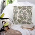 thumbnail image 3 of 24x24 Pillow Covers Set of 2, Sage Green Coral Coastal Square Throw Pillow Covers for Couch/Sofa/Living Room, Summer Beach Nautical Ocean Decorative Soft Pillowcases for Couch Throw Pillows, 3 of 7