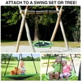 thumbnail image 7 of RedSwing 43" Flying Saucer Swing for Kids Outdoor, Large Round Tire Swings for Trees and Swingset, Strong Heavy Duty for Outside Playground, 500LBS Weight Capacity, Green, 7 of 7