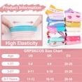 thumbnail image 7 of Toddler Grip Socks Non Slip Toddler Socks 12 Pairs Girls Ankle Socks with Grippers for 1-7 Years Girls Children(03 Flower Style,1-3T), 7 of 7