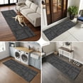 thumbnail image 5 of Hallway Runner Rug 2'x6', Black Boho Kitchen Runner Rugs Non-Slip Carpet Mats, Abstract Geometric Curves Lines Mminimalist Bedside Rugs Runners Washable Floor Carpet for Bathroom Laundry Room, 5 of 8