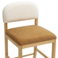 thumbnail image 4 of Pemberly Row Transitional Cognac Performance Velvet Counter Stool, 4 of 5