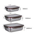 thumbnail image 2 of Eco-Friendly Containers, Stainless Steel Food Containers Leak-Proof Lids For Meal Prep, Versatile Food Storage Solutions, Oven Safe Containers, Dishwasher Safe, Reusable, Airtight Metal Containers, 2 of 6
