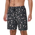 thumbnail image 1 of Balery Dog Paw Bañador para hombre, shorts de playa de secado rápido con entrepierna y forro de compresión-Small, 1 of 6
