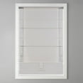 thumbnail image 6 of Dovelina Basketweave Room Darkening Cordless Roman Shade, White, 64" L x 23" W, 6 of 13