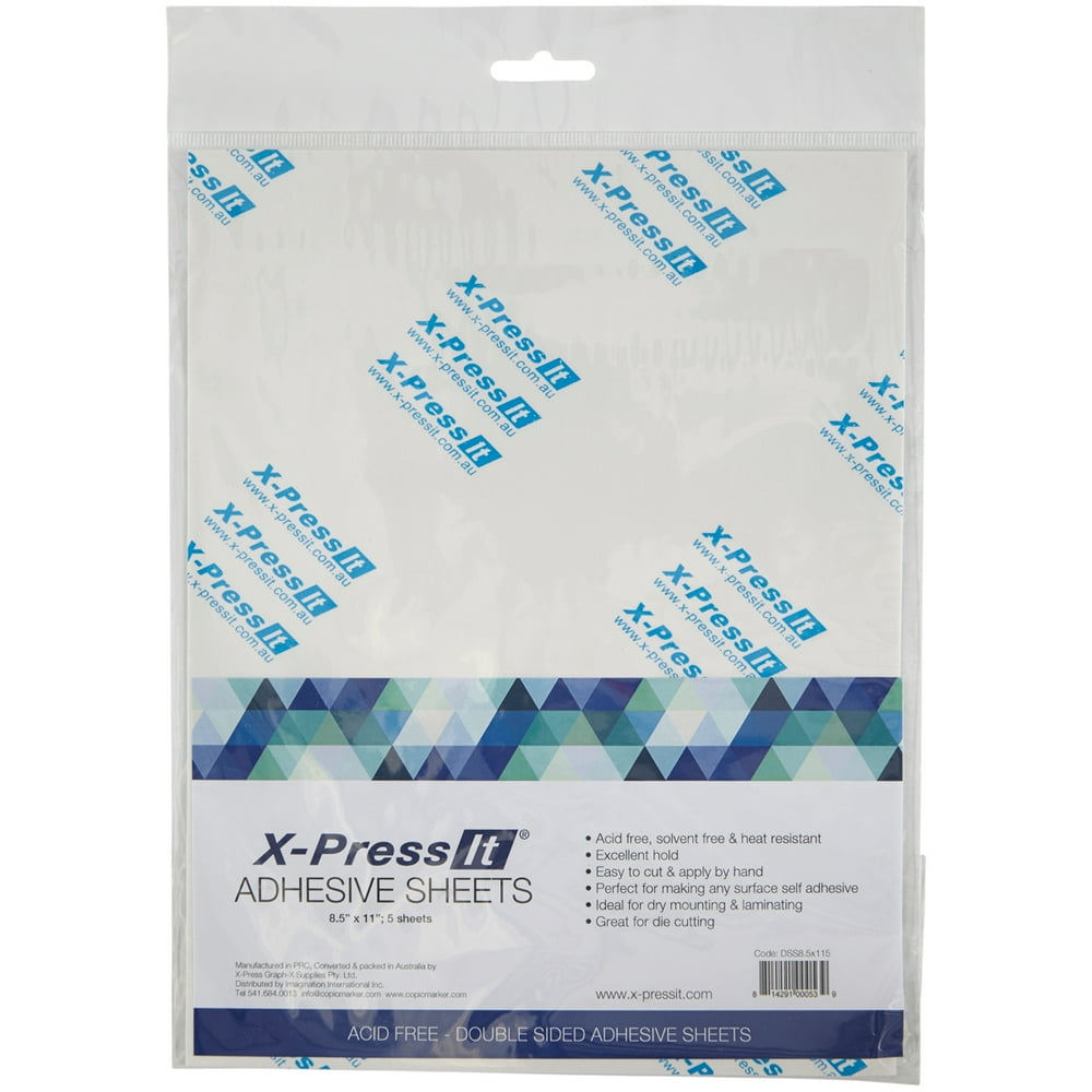 XPress It Double Sided Adhesive Sheet, High Tack 8.5" x 11" Walmart