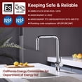 thumbnail image 5 of SUMERAIN Pull Down Sprayer Kitchen Faucet with Single Handle, Stainless Steel Lead Free Kitchen Sink Faucet, Chrome Finish, 5 of 12