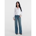thumbnail image 2 of Madden NYC Women's The It Girl Ultra 90s Jeans with Rhinestone Bows, Sizes XXS-XXL, 2 of 6