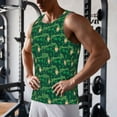 thumbnail image 5 of Cauagu St Patrick's Day9 Print Men's Sleeveless Muscle Shirts,Tank Tops Quick Dry Workout Tank Top Gym Muscle Tee Fitness Bodybuilding T Shirt for Men-XX-Large, 5 of 7