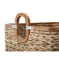 thumbnail image 4 of Kouboo Rectangular Handwoven Anson Storage Basket, Stackable Oval Laundry Baskets, Storage Totes For Throw Blankets, Bathroom, Bedroom, Living Room, 4 of 7