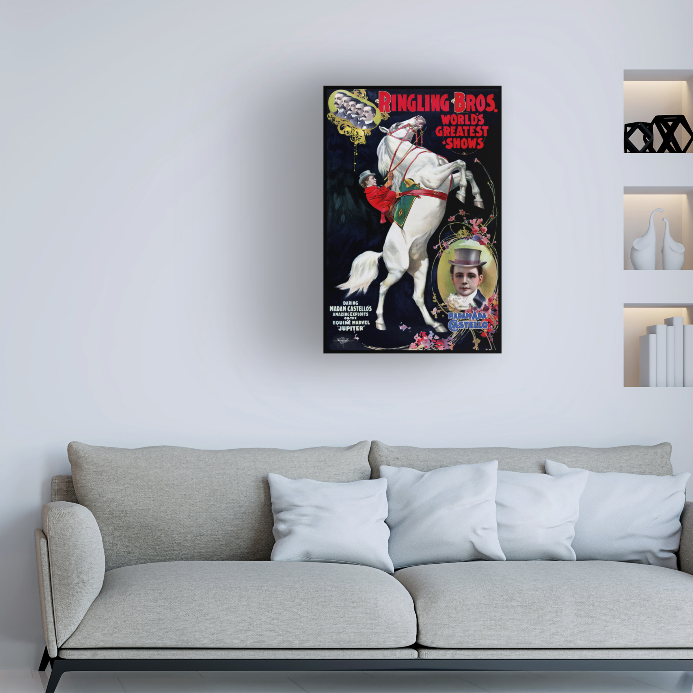Trademark Fine Art 'Circus 5' Canvas Art by Vintage Lavoie