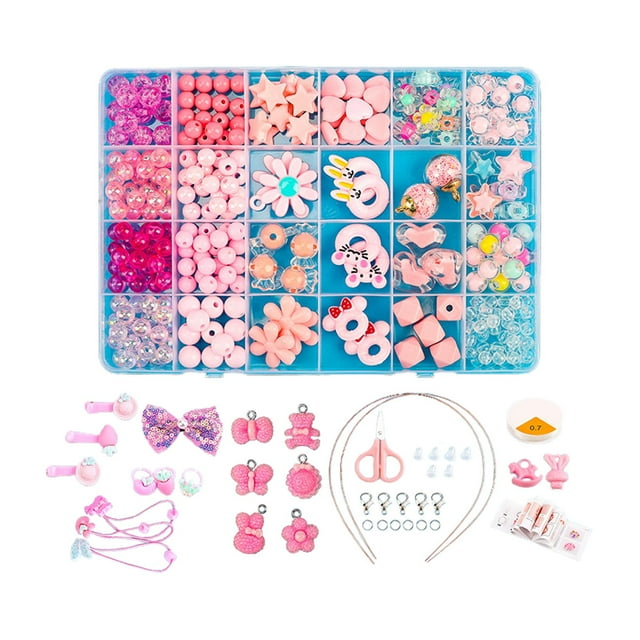 simhoa Ensemble de Perles pour Enfants Breloques Ensemble de Perles Multiples pour Cadeau Bandeau D D