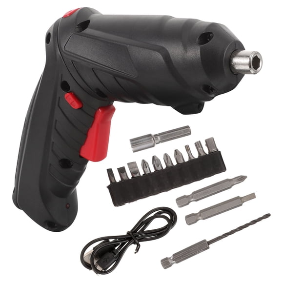 UPOUART 1 Set Electric Drill Cordless Black for Small Screw Tasks