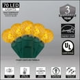 thumbnail image 3 of 70 G12 Gold Globe Christmas Lights Gold 24 ft. LED Globe String Lights Ball Lights Dorm Room Lights Party String Lights for Bedroom Indoor-Outdoor Christmas String Lights, 3 of 7