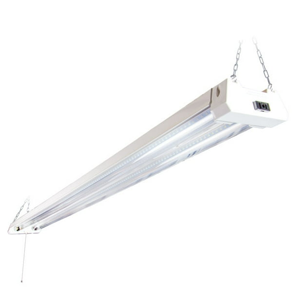 Maima 4 Ft Utility Led Light Fixture Linkable Clear Lens 5000k Daylight 4800 Lumens Com Maima 4 Ft Utility Led Light, Led 4 Foot Light Fixture