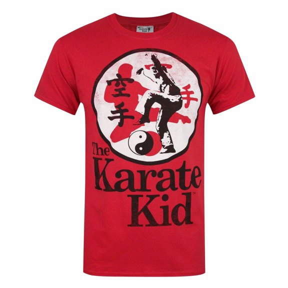 Karate Kid Martial Arts Crane Kick Print Mens Red Short Sleeved T-Shirt | XXL | Made by Vanilla Underground