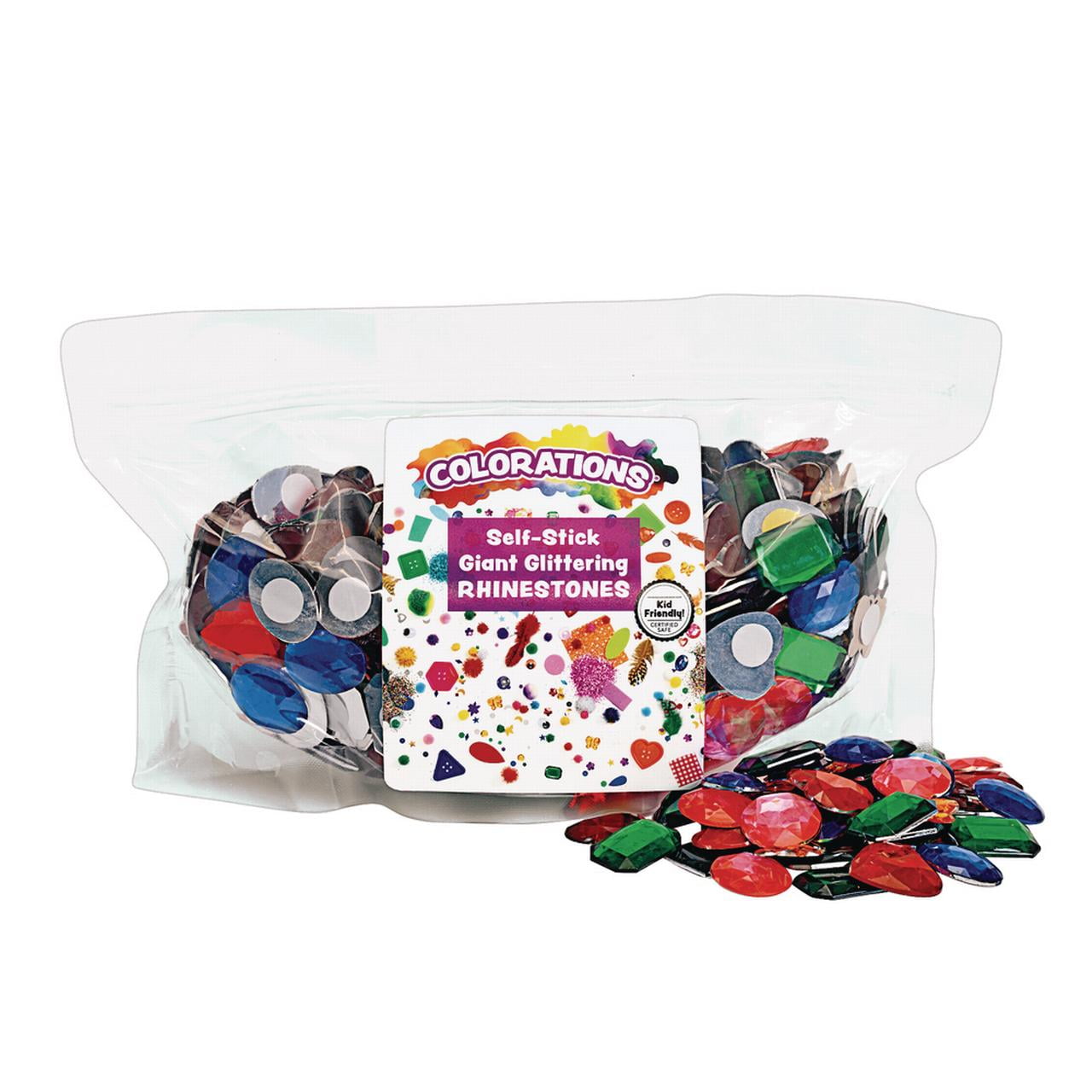 Colorations Self-Adhesive Jumbo Gems - 1 Pound