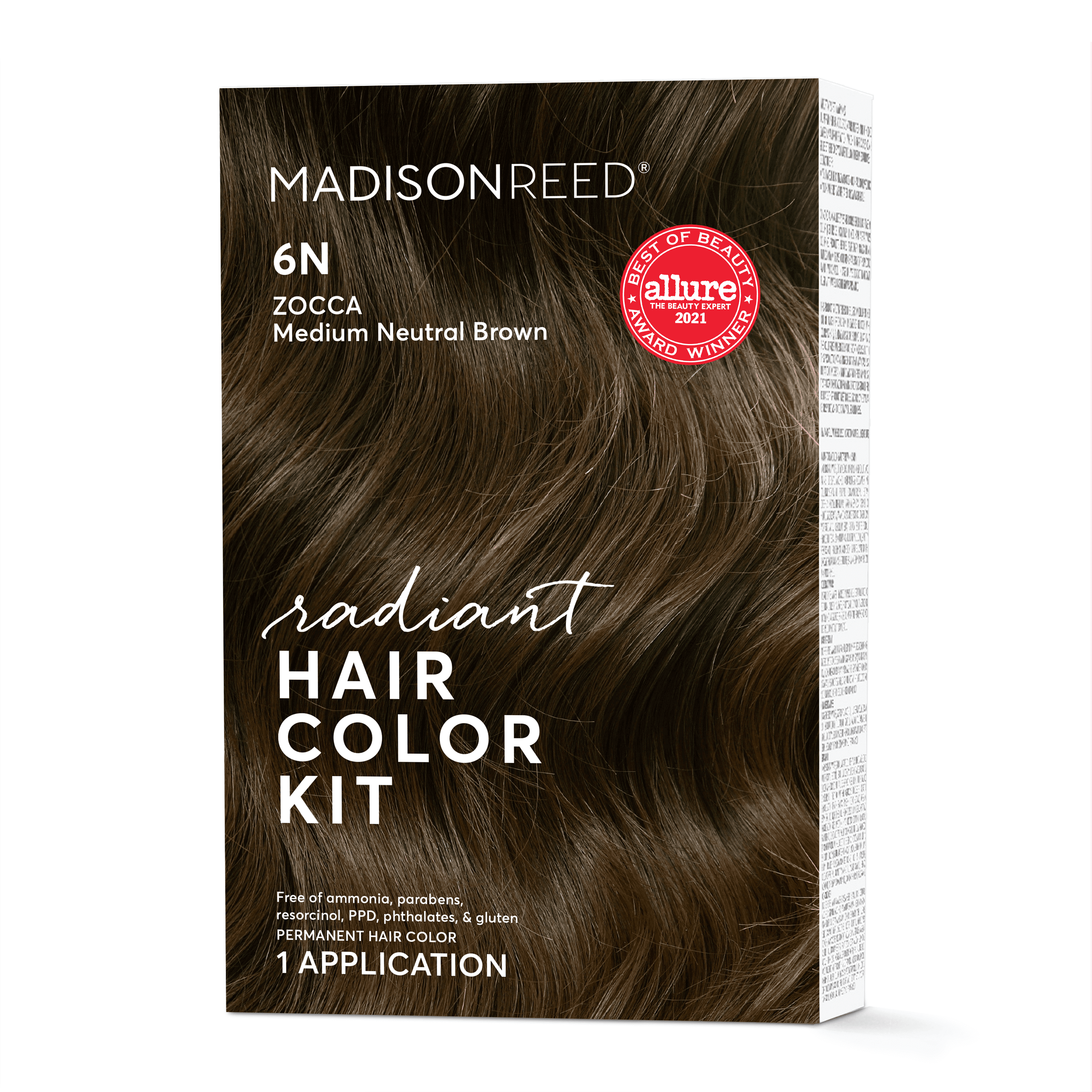 Madison Reed Radiant Hair Color Kit, Zocca Brown (6N), Medium Neutral Brown,  8 piece kit 