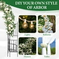 thumbnail image 4 of Zimtown Garden Arch,Iron Arch for Climbing Plants Weather Resistant,Black, 4 of 8