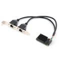 thumbnail image 3 of Card Mini PCI-E Ethernet Networks Card Adapter Gigabit Dual RJ45 Port for  82583V, 3 of 8
