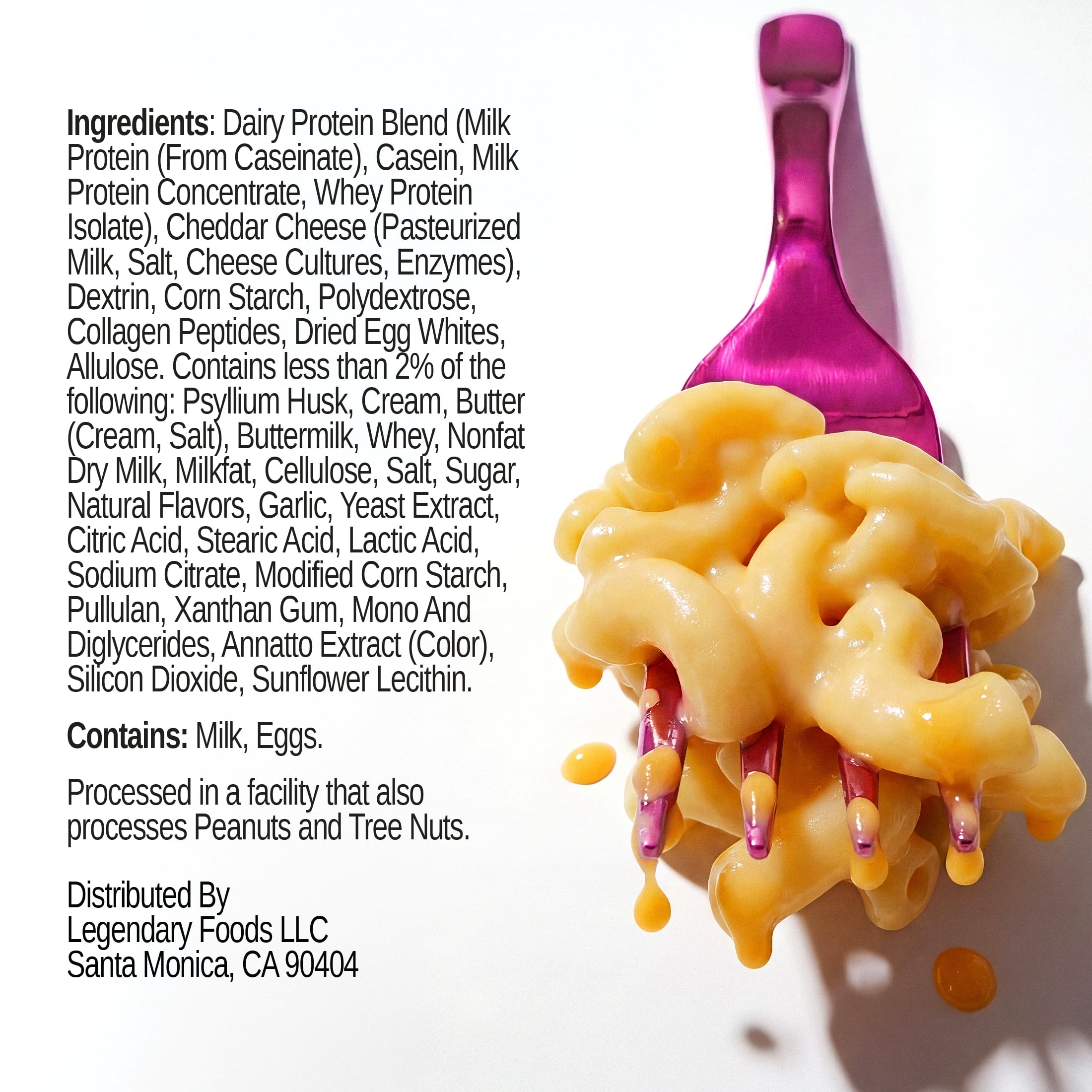 Legendary Foods Protein Pasta, Mac & Cheese, 35g Protein, 1 Cup, Keto Friendly, Gluten Free