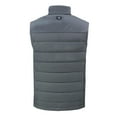 thumbnail image 3 of Men's Cutter & Buck Gray Tampa Bay Buccaneers Helmet Evoke Hybrid Eco Softshell Recycled Full-Zip Vest, 3 of 3