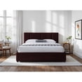 thumbnail image 3 of Omax Decor Venice Fabric Upholstered Platform Queen Bed in Burgundy, 3 of 9