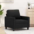 thumbnail image 1 of vidaXL Fauteuil Noir 60 cm Similicuir, 1 of 5