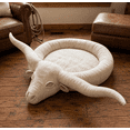 thumbnail image 5 of Longhorn Lounger Pet Bed, Soft Sherpa‑Filled Longhorn‑Designed Pet Bed for Daily Napping, 5 of 5
