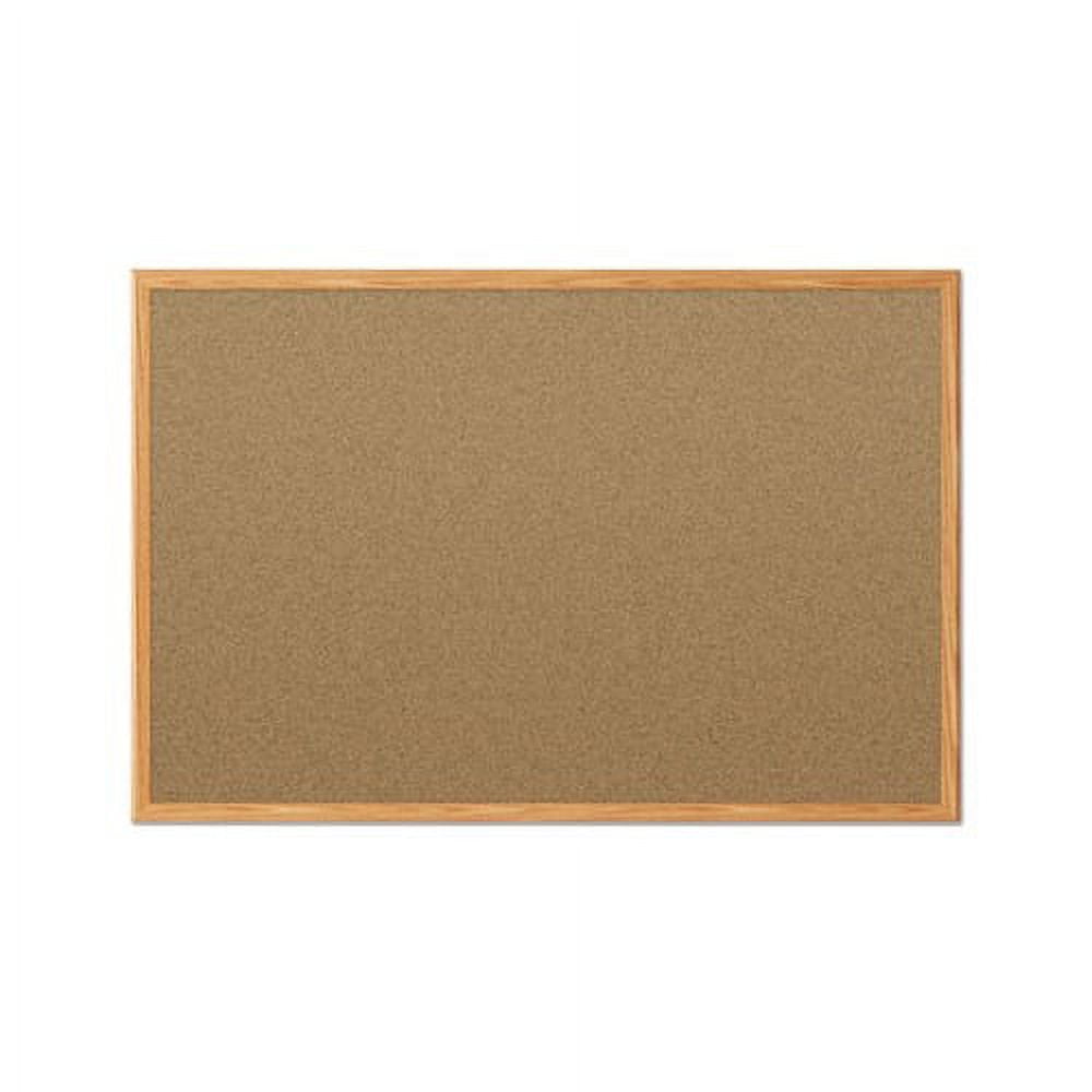 Cork Bulletin Board 48 x 36, Oak Frame