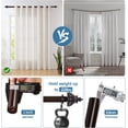 thumbnail image 6 of Urbanest Adjustable Single Curtain Rod Set Mahogany Regale Finials – 1 - Inch Diameter, With Bronze Rod, 84–120 Inches, 6 of 6