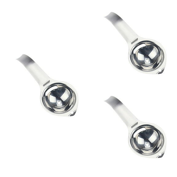 3 PCS Kitchen Gadget Egg White Yolk Filter Separator Stainless Steel Liquid