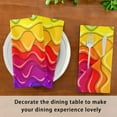 thumbnail image 7 of GZHJMY Bright Rainbow Cloth Napkins Set of 6 Pack, Washable Soft Table Dinner Napkins 20 inch for Kitchen, Hotel, Party, Wedding Washcloths, 7 of 7