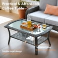 thumbnail image 4 of XIZZI 5-Piece Patio Furniture Set, All-Weather Wicker Outdoor Conversation Sets with Swivel Chairs and Glass Coffee Table for Backyard, Porch, Deck-Gray, 4 of 7