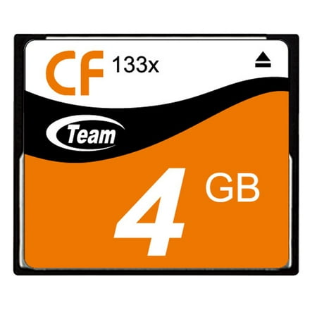 - Team 4GB CF CompactFlash 133x Speed Flash Memory Card Model TCF4G13301