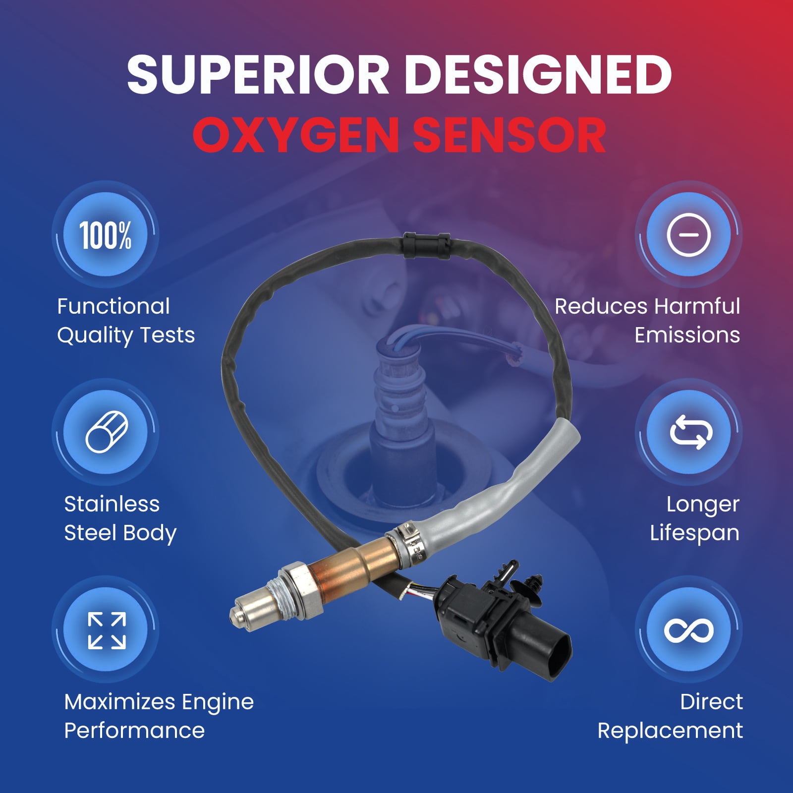 MOCA AUTOPARTS 234-5107 Upstream O2 Sensor Oxygen Sensor Fit for 2006-2013 Audi A3 2.0L & 2009-2014 Audi TT Quattro 2.0L & 2007-2014 Volkswagen Eos 2.0L & 2006-2010 Volkswagen Passat 2.0L