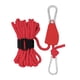 thumbnail image 4 of Colgador de Cuerda de Polea de Trinquete shamjiam Cuerda de viento para tienda L y rojo, 4 of 8