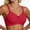 Red, variant on Seamless Push up Bras for Women C Cup Wide Strap Breathable Bralettes Underwire Tube Top Lingerie
