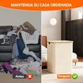 thumbnail image 4 of Cesto Ropa Sucia Plegable con 3 Bolsas de Lavandería Extraíbles, 4 of 4