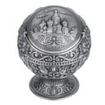 thumbnail image 4 of Bola de cenicero de metal Cenicero artesanal de arte vintage Cenicero redondo Bola de cenicero Materiales ecológicos Jadeshay A, 4 of 8