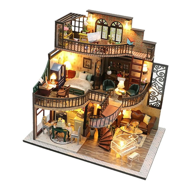 Kits de montaje de Kits de construcción en miniatura de bricolaje para regalos de cumpleaños Niños Niñas