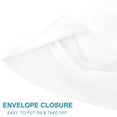 thumbnail image 5 of PiccoCasa 2 Packs Microfiber Pillowcases with Envelope Closure, Standard Snow White, 5 of 8