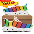 thumbnail image 1 of Zapatos para hombre, zapatillas coloridas con diseño de orgullo gay, transpirables, con cordones, planos y antideslizantes, 1 of 6