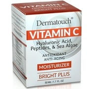Dermatouch Vitamin C Face Cream Daily Moisturizer for Face with Hyaluronic Acid, 1.7 Oz