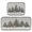 Christmas Deer and Snowmen, variant on 2-Piece Kitchen Rugs Set Non-Slip Mats Carpet Floor for Kitchen, Bathroom (19.7"x27.6" & 19.7"x47.2") Christmas Deer and Snowmen