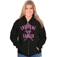thumbnail image 3 of Battle Breast Cancer BCA Awareness Zip Hoodie Sweatshirt Women Brisco Brands S, 3 of 6