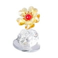thumbnail image 4 of Adorno floral, escultura decorativa, artesanía, arte, figura transparente para la mesa del comedor. amarillo, 4 of 9