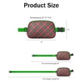 thumbnail image 4 of Holiday Plaid Waist Pack&nbsp;– Waterproof Fanny Pack with Festive Red & Green Checks, Cheerful Seasonal Essential, 4 of 4