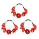 thumbnail image 1 of Corona de diadema de flores multicolor con cinta elástica ajustable, 1 of 5