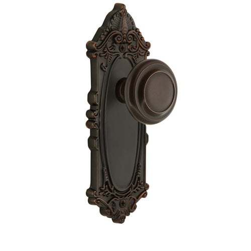 Grandeur 807900 Grande Victorian Solid Brass Rose Dummy Knob Set - Nickel